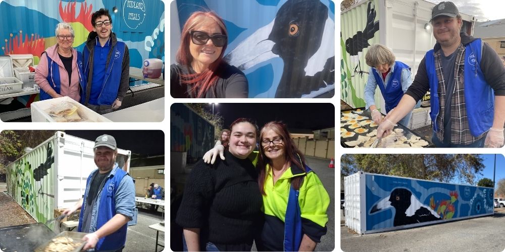 Giving Back: Ruth, Kayden and Shane at Midland Meals